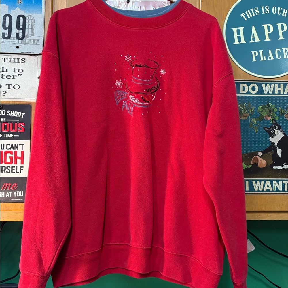 Red Graphic Women's Sweatshirt